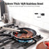 U-Taste Heat Resistant Silicone Kitchen Tong, 16 inch Extra Long Cooking Tong, Non Stick Rubber Tips, Black