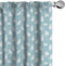 Ambesonne Bear Window Curtains, Cartoon Style Polar Bear Cubs on Sea Backdrop, Lightweight Decor 2-Panel Set, 28" x