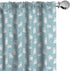 Ambesonne Bear Window Curtains, Cartoon Style Polar Bear Cubs on Sea Backdrop, Lightweight Decor 2-Panel Set, 28" x