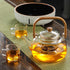 Glass Tea Pot, Stovetop Safe Clear Teapot and Kettle for Brewing Tea