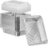 Comfy Package [50 Sets 2 lb Capacity Disposable Aluminum Foil Pans - 8x5 inch Take-Out Pans with Lids