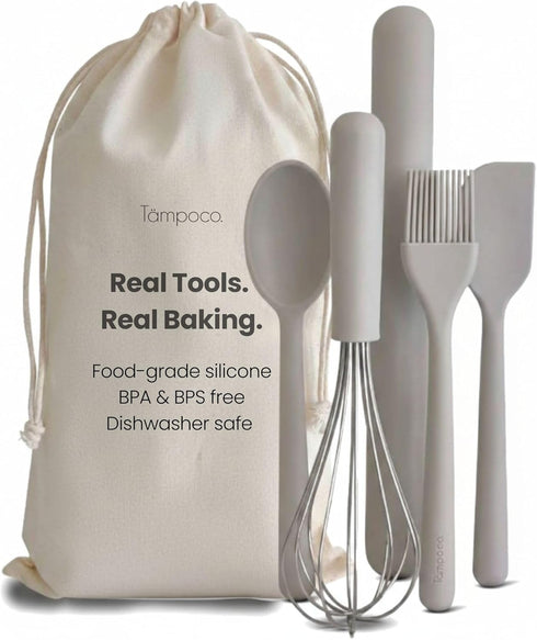 Tampoco Real Kids Cooking & Baking Set Montessori Kitchen Tools for Real