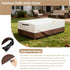 Exokugo 48L 28W 16H inches, Waterproof Patio Coffee Table Cover, Rectangular Outdoor Small Side Table Cover - Fits up