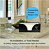Kitchen Noble Countertop Hummingbird 9.7" 3.7" Hummingbird) Multifold Paper Towel Holder with Blue in Black Bamboo