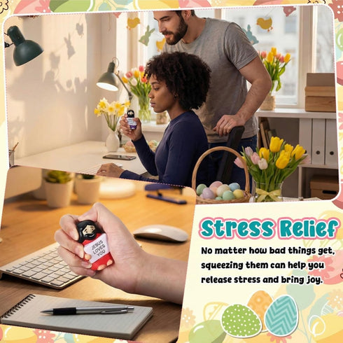 JolliLudo 24 Pack Jesus Stress Balls for Coworkers Adults Mini Foam Squeeze Fidget Toys for Anxiety & Stress Relief