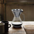 Pour Over Coffee Maker, Reusable 400ml Borosilicate Glass Hand Drip Manual Dripper Brewer Pot with Scale, Portable for