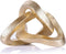 LCCCK Infinity Knot Sculpture Gold Knot Decor Object, Abstract Knick Knacks Coffee