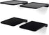 Boxy Concepts Hat Rack for Wall - Pack of 4 Premium Baseball Cap Organizer - Plastic Mountable Display Shelf with 3M