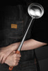 FJNATINH Wok Spatula and Ladle Tool Set, 17in Stainless Steel Spatula and Soup Ladle