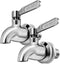 Oak Leaf Replacement Spigot for Beverage Dispenser, Stainless Steel Faucet, Food Grade, 2 Pack