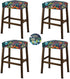 NeColorLife Stool Covers Rectangle Printed,Stretch Waterproof Saddle Seat Covers for Counter Height