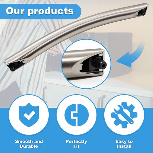 DE94-02933A Compatible Microwave Handle for Samsung - Replacement Parts for Oven Door