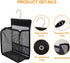 FishMM Hanging Mesh Shower Caddy with Hooks, Bath Baskets Organizer for College Dorm Rooms, Gym, and Travel