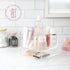 ELTOW Acrylic Swivel Silverware Caddy, Stylish Kitchen Table Organizer for Spoons, Forks, Knives, Napkins