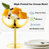Frozen (4, Ice Cream Bowls Stainless Steel Dessert Cups with Spoons Reusable Footed Sundae Cups Ice Cream Cups