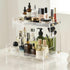 Bathroom Organizer Countertop, 2-Tier Makeup Organizer for Cosmetics and Vanity Holder for Lipstick