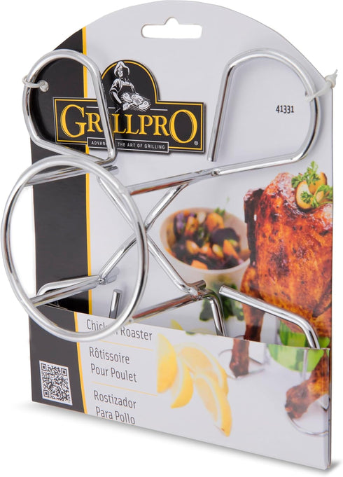 GrillPro 41331 Chrome Wire Chicken Roaster