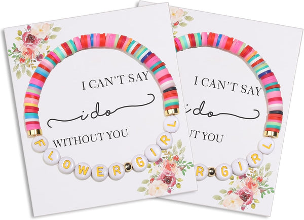 Thank You Gift for Bridesmaid, Maid of Honor, Flower Girl, Sister, Mother of The Bride - Bracelets from Bride and Groom