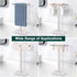 Hand Towel Holder, T-Shape Free-Standing Towel Bar for Bathroom Kitchen Countertop, 304 Stainless Steel (16IN-Marble