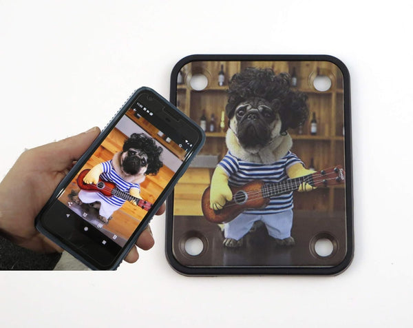 LazrArt Custom Printed Color Photo Neck Plate - Your Photograph