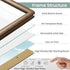 6x8 6x8 5x7 6 8 Picture Frame, Solid Natural Walnut Wood Photo Frame with Tempered Glass, Wood Picture Frame with Mat