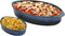 Emeril Lagasse 2-Piece Oval Stoneware Baking Dish Set, 1 & 2 Qt for Baking, Microwave, Oven Safe
