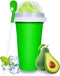 TIK TOK Slushy Cup - Frozen Magic Squeeze Cup, Ice Cream Maker Cup, DIY Cool Gadgets with Lid & Straw (GREEN)