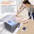 BlissTotes Large Moving Boxes with Zippers & Handles, Heavy Duty Totes for Storage Bags, 76L, 2 Pack