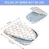 Small Tabletop Ironing Board 30" L x 12" W, Heavy Duty with Mesh Metal Base & 100% Cotton Cover, Portable Folding Mini