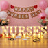 6 3D Aurelema Pcs Nurses Week Decorations LED Light up Letters Marquee Nurse Tables Centerpieces Signs for of Nursing