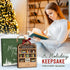 2025 Book Christmas Ornament - Wooden Books Ornaments for Christmas Tree - Book Lovers Gifts for Readers, Women, Men