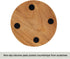 Wooden Paper Towel Holder, Countertop Standing Organizer for Kitchen and Dining Table, Roll Dispenser