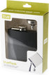 True Stainless Steel Metal Flask for Men, 6 oz Drinking Flasks for Whiskey, Tequila, Rum, Matte Black