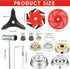 6 Trimmer 3 Set Trimmer Forester(Red,9" x36t+10" x3t+6t) Threlaco Steel Teeth Razor Head and Teeth Brush Cutter Blade
