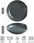 LYEOBOH Ceramic Spoon Rest for Stove Top, 5 Inch Kitchen Spoon Rest Cooking Spoon Holder Farmhouse Spatula Holder, Drip Tray for Multiple Utensils, Cute Coffee Accessories for Stove, Gray