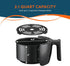Elite Gourmet EAF0201X Personal Compact Electric Hot Air Fryer, Oil-Less Healthy Cooker, 1000W, 2.1 Quart, Black