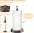 Steel Paper Towel Holder with Crystal Ball, Countertop Stand for Kitchen, Bars & Dining Tables, Oil Rubbed Bronze