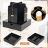 Coffee Station Organizer for Countertop, 4 Compartment Bamboo Coffee Bar Accessories and Disposable Cup Dispenser