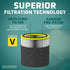 GermGuardian FLT15CB4 Carbon Filter Replacements for AC151 and AirSafe Series Air Purifier, 4-Pack