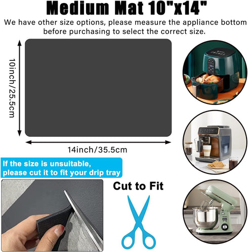 Kitchen Appliance Sliders, 360 Degree Rotation Moving Mat for Kitchenaid Mixer, Appliance Mover for Food Processor