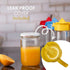 22.31oz Glass Lemon Juicer, Small Grapefruit and Citrus Juicer, Extractor Manual Hand with Handle and Pour Spout, BPA