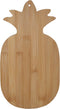 Pineapple Shaped Bamboo Serving and Cutting Board, 12.75” x 7” for Appetizers, Cheeses, and Decoration