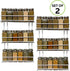 Evelots 2 Pack 3-Tier Spice Rack, Door/Wall Mounted, Sturdy Coated Metal for Up to 36 Bottles