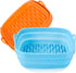 Foldable Silicone Air Fryer Liners, 2 Pcs Reusable Basket Liners, Upgraded Thicker Design, Dishwasher Safe