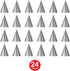 Beistle 24-Piece Cone Hats in Silver, Classic Elegant Party Supplies for Birthdays, Anniversaries