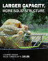 BONPAZ 18" Rib and Roast Rack for Big Green Egg, Turkey Roasting Rack for Grilling and Smoking - Stainless Steel Pan