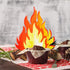 2 Set Fake Fire 12 Inch Tall Artificial Fire Fake Flame Paper Decorative Cardboard Campfire Centerpiece