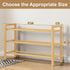 Closet, 3-Tier) Haddockway Bamboo Shoe Rack for Free Standing Shoe Organizer with Smooth Round Rods & Convenient