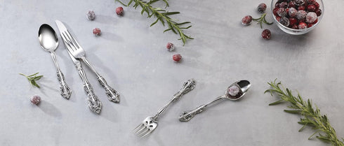 Oneida Michelangelo Fine Flatware Dinner Fork, Set of 4, 18/10 Stainless Steel, Dishwasher Safe