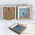 5x5 2 Pack 5 5 5x5) Picture Frame - Rustic Square Photo Frame - Small Gold Picture Frame for Pet Dog or Cat, Wall